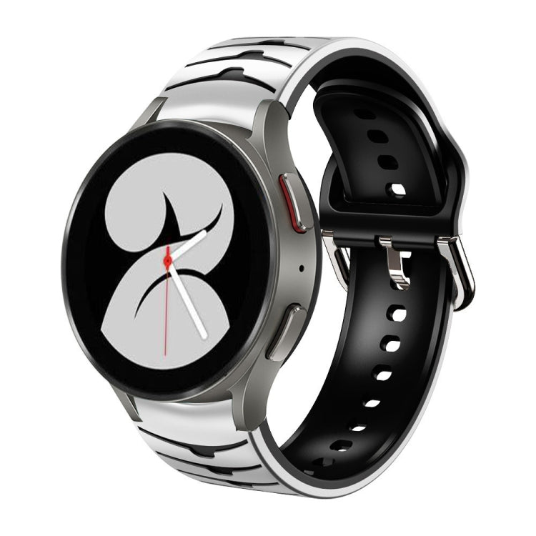 سوار ساعة من السيليكون بنقشة منحنية، لساعات Samsung Galaxy Watch 4 مقاس 44 مم، 40 مم، Samsung Galaxy Watch 4 Classic مقاس 42 مم
