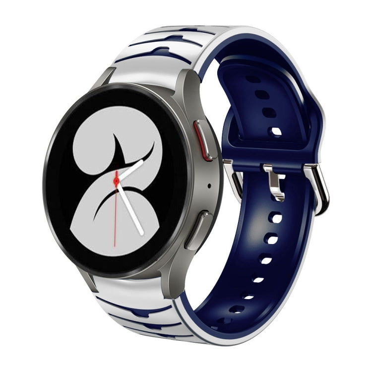 سوار ساعة من السيليكون بنقشة منحنية، لساعات Samsung Galaxy Watch 4 مقاس 44 مم، 40 مم، Samsung Galaxy Watch 4 Classic مقاس 42 مم