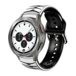 سوار ساعة من السيليكون بنقشة منحنية، لساعات Samsung Galaxy Watch 4 مقاس 44 مم، 40 مم، Samsung Galaxy Watch 4 Classic مقاس 42 مم