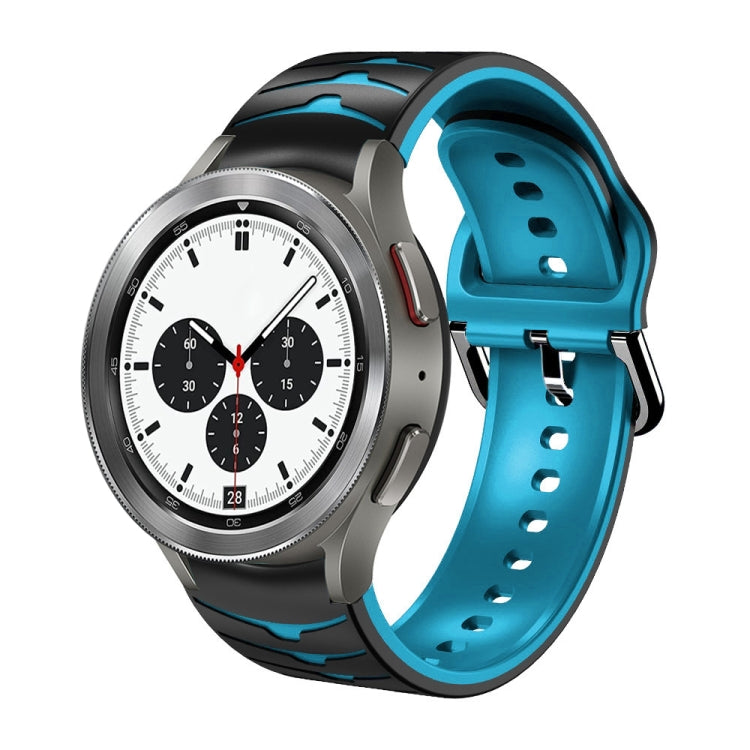 سوار ساعة من السيليكون بنقشة منحنية، لساعات Samsung Galaxy Watch 4 مقاس 44 مم، 40 مم، Samsung Galaxy Watch 4 Classic مقاس 42 مم
