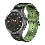 سوار ساعة من السيليكون بنقشة منحنية، لساعات Samsung Galaxy Watch 4 Classic مقاس 46 مم