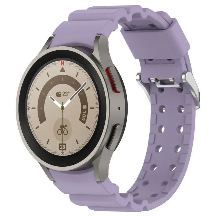 Armor Pure Color Silicone Watch Band, For Samsung Galaxy Watch5 44mm, For Samsung Galaxy Watch5 40mm, For Samsung Galaxy Watch5 Pro 45mm, For Samsung Galaxy Watch4 44mm, For Samsung Galaxy Watch4 40mm, For Samsung  Galaxy Watch4 Classic 42mm           ...