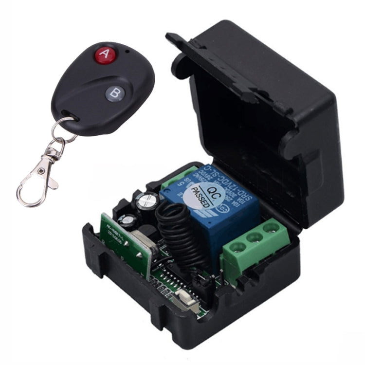 مفتاح تحكم عن بعد لاسلكي RF 12V 10A مع مستقبل مرحل 1 قناة