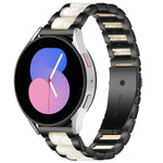 Interbead Resin Metal Watch Band, For Galaxy Watch 5 40 / 44mm, For Galaxy Watch 5 Pro 45mm, For Galaxy Watch 4 40 / 44mm