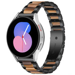 Interbead Resin Metal Watch Band, For Galaxy Watch 5 40 / 44mm, For Galaxy Watch 5 Pro 45mm, For Galaxy Watch 4 40 / 44mm