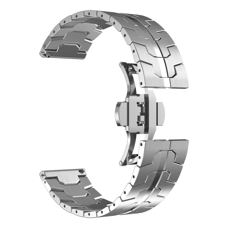Armor Stainless Steel Metal Watch Band, For Samsung Galaxy watch 42mm, For Samsung Galaxy Watch3 41mm, For Samsung Galaxy Gear Sport, For Samsung Galaxy Watch Active, For Samsung Galaxy Watch5 / Watch5 Pro, For Samsung Galaxy Watch4 / Watch4 Classic