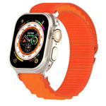 سوار ساعة من النايلون ثنائي اللون، لساعة Apple Watch Ultra مقاس 49مم، ولسلسلة Apple Watch 8&7 مقاس 45مم/SE 2&6&SE&5&4 مقاس 44مم، ولسلسلة Apple Watch 8&7 مقاس 41مم/SE 2&6&SE&5&4 مقاس 40مم