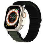 سوار ساعة من النايلون ثنائي اللون، لساعة Apple Watch Ultra مقاس 49مم، ولسلسلة Apple Watch 8&7 مقاس 45مم/SE 2&6&SE&5&4 مقاس 44مم، ولسلسلة Apple Watch 8&7 مقاس 41مم/SE 2&6&SE&5&4 مقاس 40مم