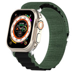 سوار ساعة من النايلون ثنائي اللون، لساعة Apple Watch Ultra مقاس 49مم، ولسلسلة Apple Watch 8&7 مقاس 45مم/SE 2&6&SE&5&4 مقاس 44مم، ولسلسلة Apple Watch 8&7 مقاس 41مم/SE 2&6&SE&5&4 مقاس 40مم