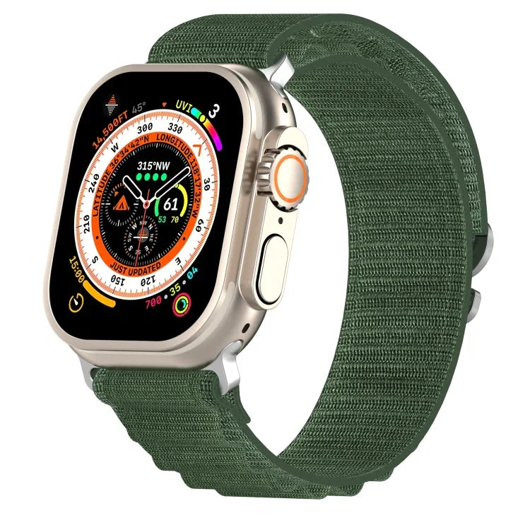 سوار ساعة من النايلون ثنائي اللون، لساعة Apple Watch Ultra مقاس 49مم، ولسلسلة Apple Watch 8&7 مقاس 45مم/SE 2&6&SE&5&4 مقاس 44مم، ولسلسلة Apple Watch 8&7 مقاس 41مم/SE 2&6&SE&5&4 مقاس 40مم
