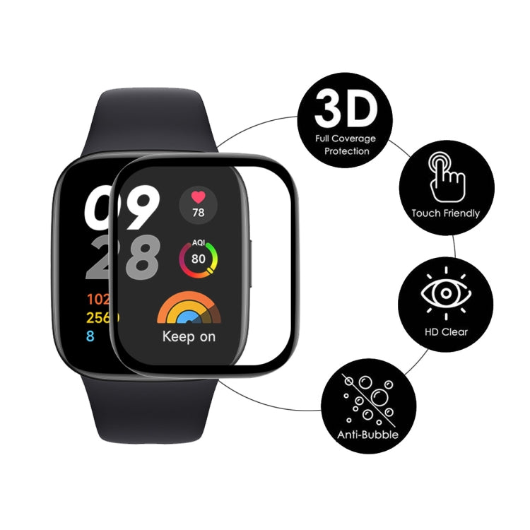 For Redmi Watch 3 ENKAY 3D Full Coverage Soft PC Edge + PMMA HD Screen Protector Film, 1 PCS, 2 PCS, 5 PCS, 10 PCS