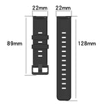 22mm Concave Striped Slicone Watch Band, For Xiaomi Watch S2 42mm, For Xiaomi Watch S2 46mm, For Xiaomi MI Watch S1, For Xiaomi MI Watch S1 Pro