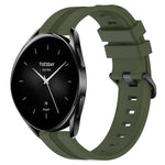 22mm Concave Striped Slicone Watch Band, For Xiaomi Watch S2 42mm, For Xiaomi Watch S2 46mm, For Xiaomi MI Watch S1, For Xiaomi MI Watch S1 Pro