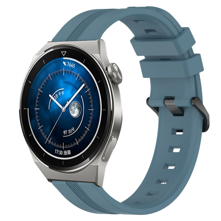 22mm Concave Striped Slicone Watch Band, For Huawei Watch GT3 Pro 46mm, For Huawei Watch Buds, For Huawei Watch 3 Pro New, For Huawei Watch GT3 46mm