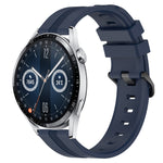 22mm Concave Striped Slicone Watch Band, For Huawei Watch GT3 Pro 46mm, For Huawei Watch Buds, For Huawei Watch 3 Pro New, For Huawei Watch GT3 46mm