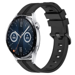 22mm Concave Striped Slicone Watch Band, For Huawei Watch GT3 Pro 46mm, For Huawei Watch Buds, For Huawei Watch 3 Pro New, For Huawei Watch GT3 46mm