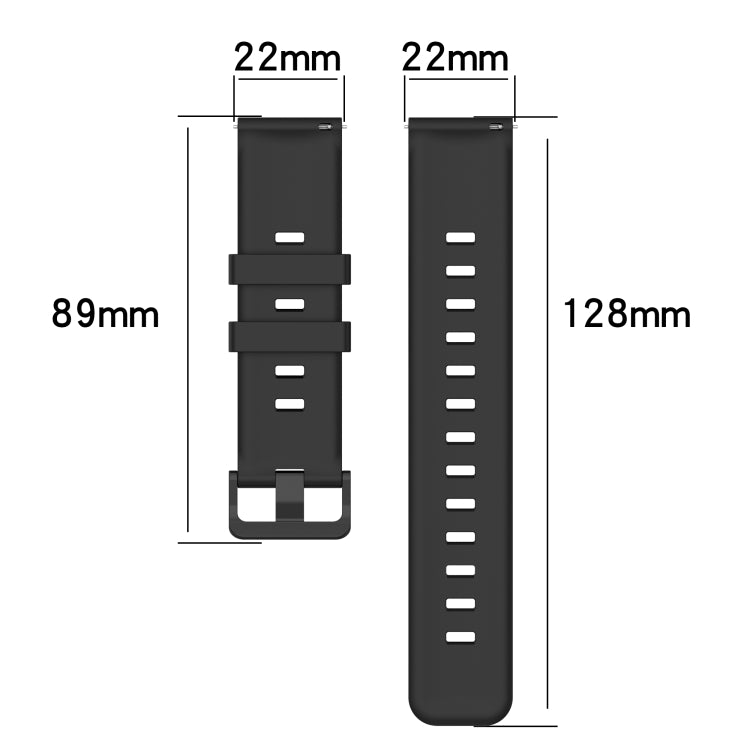 22mm Concave Striped Slicone Watch Band, For Huawei Watch GT 2E, For Huawei GT2 46mm, For Honor Watch GS 3, For Honor Watch GS Pro