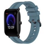 20mm Concave Striped Slicone Watch Band, For Amazfit Pop