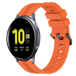 20mm Concave Striped Slicone Watch Band, For Samsung Galaxy Watch Active 2 40mm, For Samsung Galaxy Watch Active 2 44mm, For Samsung Galaxy Watch 42mm, For Samsung Galaxy Watch 6 44mm