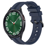 20mm Concave Striped Slicone Watch Band, For Samsung Galaxy Watch5 44mm, For Samsung Galaxy Watch 6 Classic 47mm, For Samsung Galaxy Watch5 40mm, For Samsung Galaxy Watch5 Pro 45mm