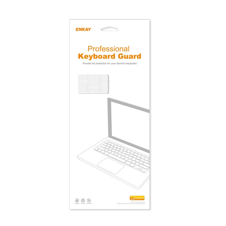 فيلم حماية لوحة مفاتيح ناعم رقيق للغاية ENKAY من TPU، لجهاز Microsoft Surface Laptop 2/3/4/5 مقاس 13.5