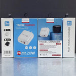 شاحن هاتف محمول PD04 Type-C + USB مع كابل USB إلى 8 سنون، قابس الولايات المتحدة، قابس الولايات المتحدة + كابل USB إلى 8 سنون