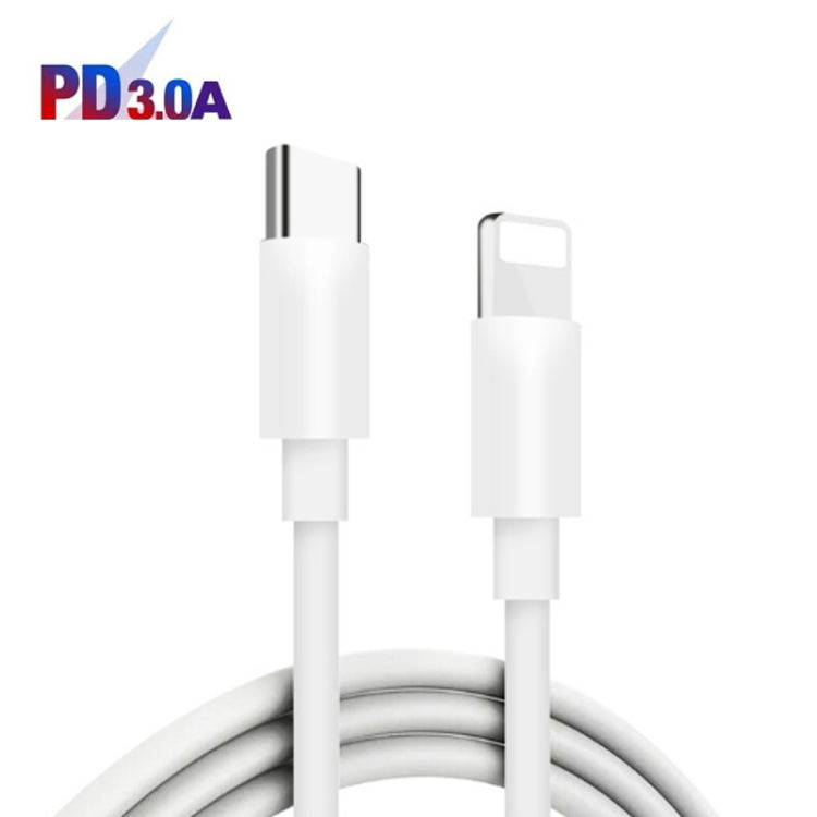 PD04 Type-C + USB Mobile Phone Charger with Type-C to 8 Pin Cable, US Plug, US Plug + Type-C to 8 Pin Cable