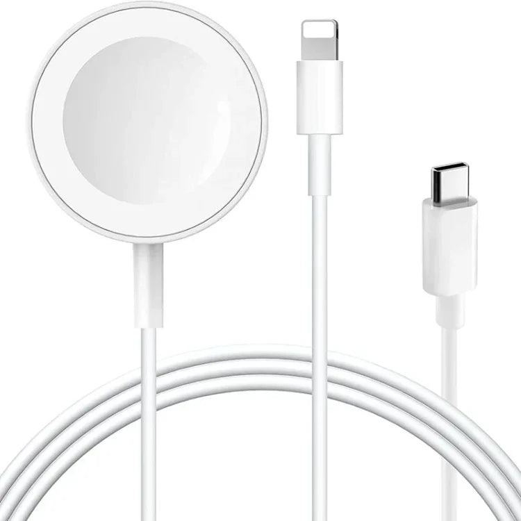 كابل شحن مغناطيسي USB 2 في 1 لسلسلة Apple Watch وiPhone بطول 1.2 متر، DS-XB015