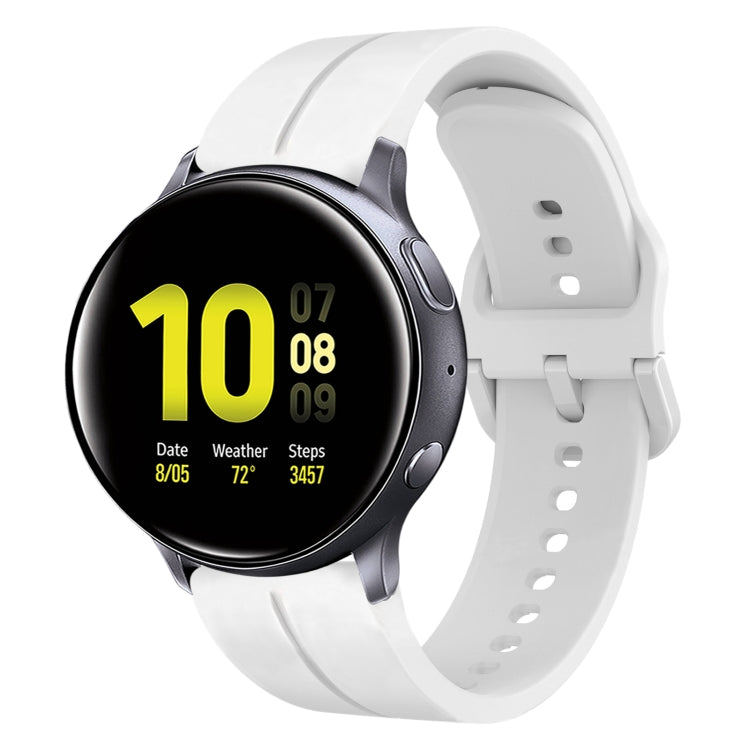 20mm Loop Silicone Watch Band, For Samsung Galaxy Watch Active 2 40mm, For Samsung Galaxy Watch Active 2 44mm, For Samsung Galaxy Watch 42mm, For Samsung Galaxy Watch 6 44mm