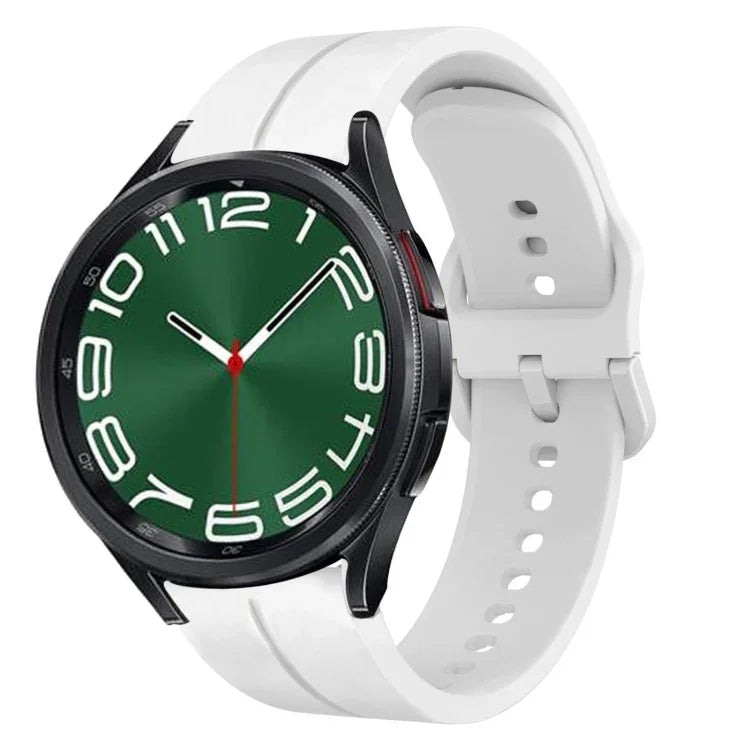 20mm Loop Silicone Watch Band, For Samsung Galaxy Watch 6 40mm, For Samsung Galaxy Watch 6 Classic 43mm