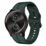 20mm Loop Silicone Watch Band, For Garminmove Style, For Garmin Forerunner 645 Music, For Garmin Forerunner Sq2, For Garmin Forerunner Sq2 Music