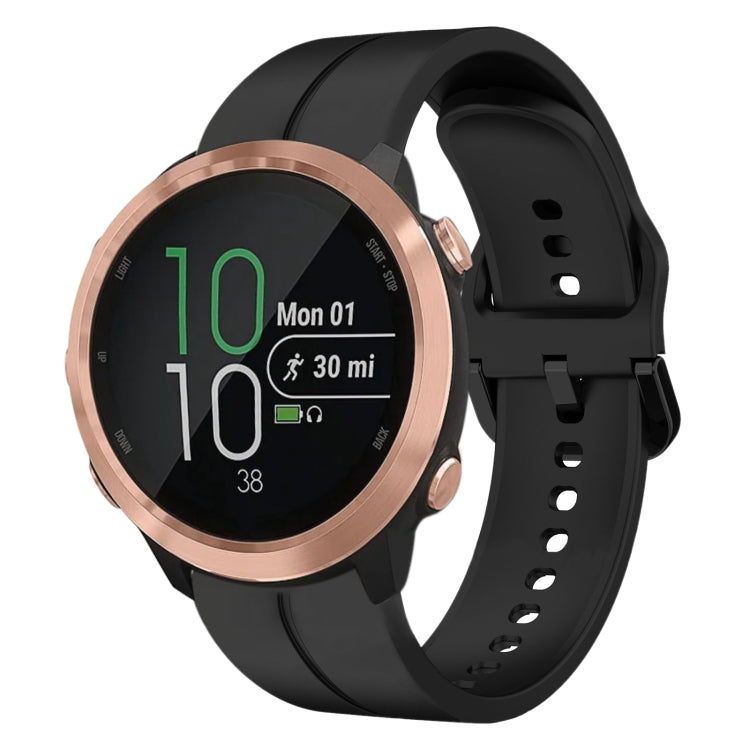 20mm Loop Silicone Watch Band, For Garminmove Style, For Garmin Forerunner 645 Music, For Garmin Forerunner Sq2, For Garmin Forerunner Sq2 Music