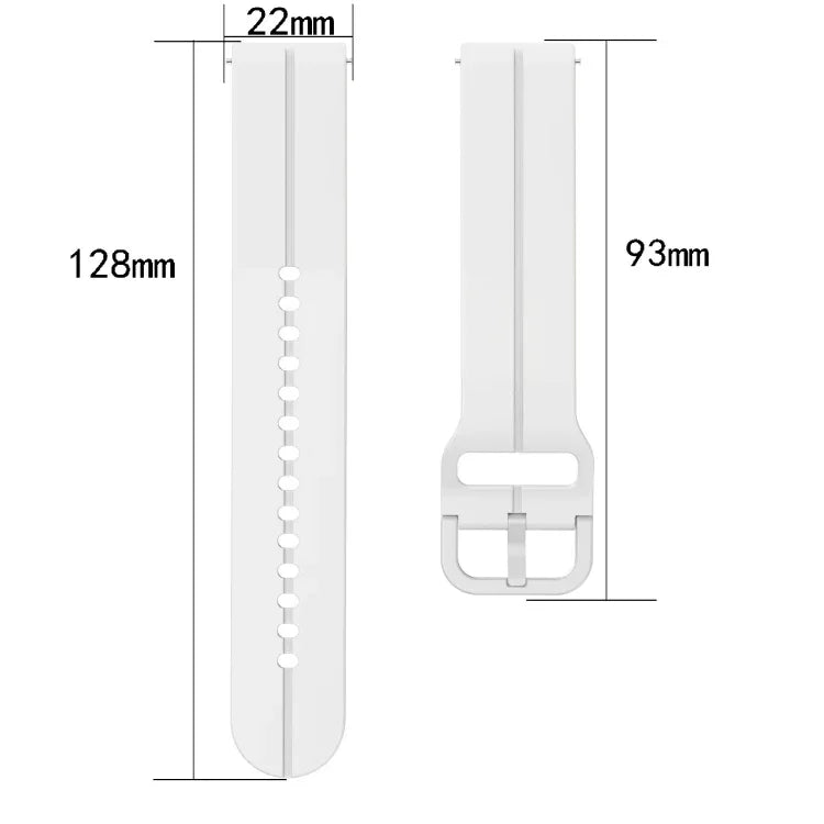 22mm Loop Silicone Watch Band, For Samsung Galaxy Watch3 45mm, For Samsung Galaxy Watch 46mm, For Samsung Gear S3 Classic, For Samsung Gear S3 Frontier