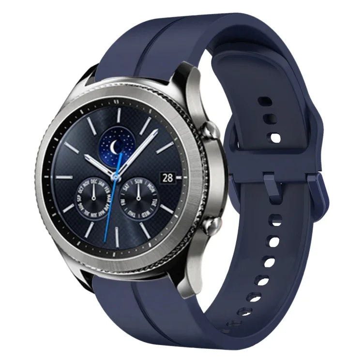 22mm Loop Silicone Watch Band, For Samsung Galaxy Watch3 45mm, For Samsung Galaxy Watch 46mm, For Samsung Gear S3 Classic, For Samsung Gear S3 Frontier