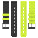 22mm Football Pattern Two-Color Silicone Watch Band, For Xiaomi Haylou RS4 LS12