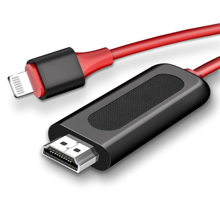 كابل محول 2م من 8 دبابيس إلى HDMI لمزامنة الفيديو وتحويل الشاشة لأجهزة iPad و iPhone، 8 دبابيس إلى HDMI