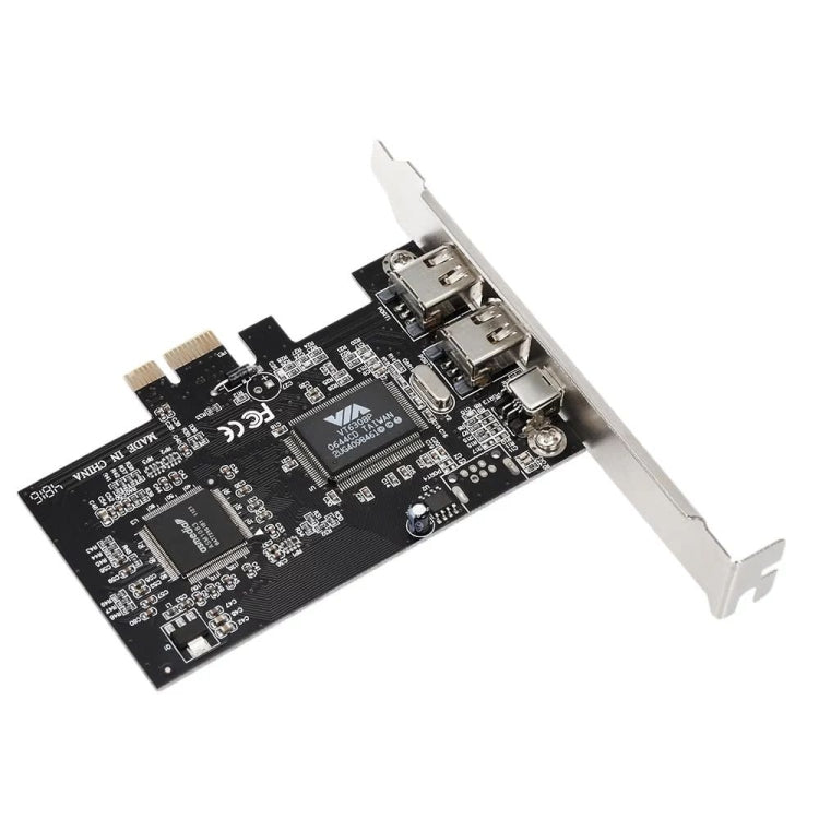 بطاقة توسعة PCI-E بثلاث منافذ 1394a و1394b فايرواير مع 2 × 6 دبابيس + 1 × 4 دبابيس لأجهزة الكمبيوتر المكتبية، 1394a+1394b