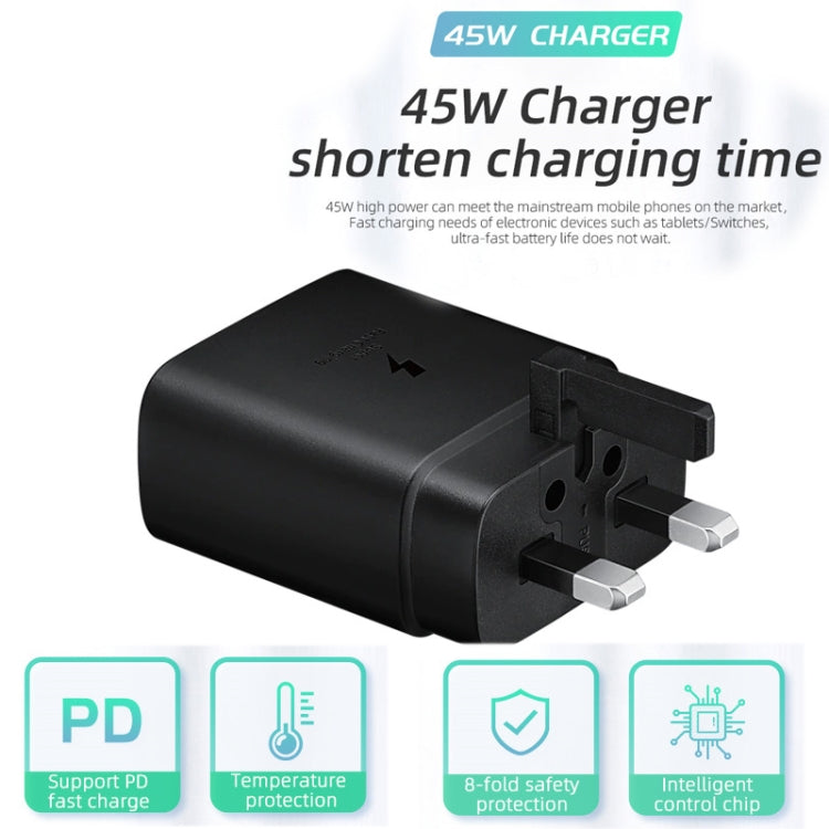 شاحن سريع 45 واط بمنفذ USB-C / Type-C، قابس المملكة المتحدة، قابس المملكة المتحدة