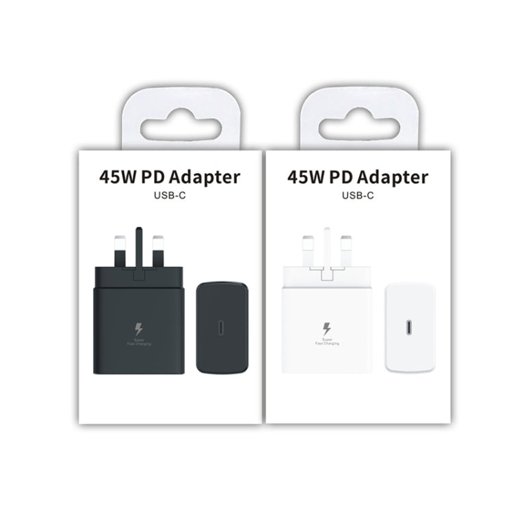 شاحن سريع 45 واط بمنفذ USB-C / Type-C، قابس المملكة المتحدة، قابس المملكة المتحدة