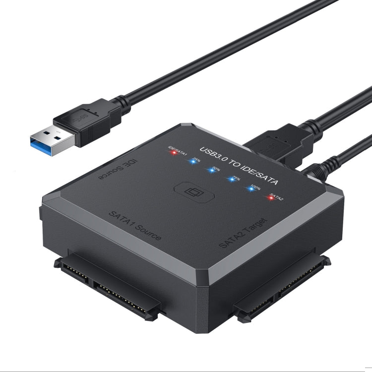 محول USB3.0 إلى SATA أو IDE لمحركات الأقراص الصلبة مع وظيفة النسخ