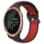 20mm Perforated Breathable Sports Silicone Watch Band, For Garmin Forerunner 645 Music, For Garmin Forerunner Sq2, For Garmin Forerunner Sq2 Music