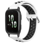20mm Perforated Breathable Sports Silicone Watch Band, For Garmin Forerunner 645 Music, For Garmin Forerunner Sq2, For Garmin Forerunner Sq2 Music