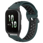 20mm Perforated Breathable Sports Silicone Watch Band, For Garmin Forerunner 645 Music, For Garmin Forerunner Sq2, For Garmin Forerunner Sq2 Music