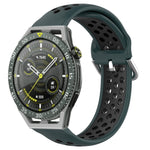 22mm Perforated Breathable Sports Silicone Watch Band, For Huawei Watch GT3 SE, For Huawei Watch GT3 Pro 46mm, For Huawei Watch Buds