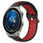 22mm Perforated Breathable Sports Silicone Watch Band, For Huawei Watch GT3 SE, For Huawei Watch GT3 Pro 46mm, For Huawei Watch Buds