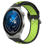 22mm Perforated Breathable Sports Silicone Watch Band, For Huawei Watch GT3 SE, For Huawei Watch GT3 Pro 46mm, For Huawei Watch Buds