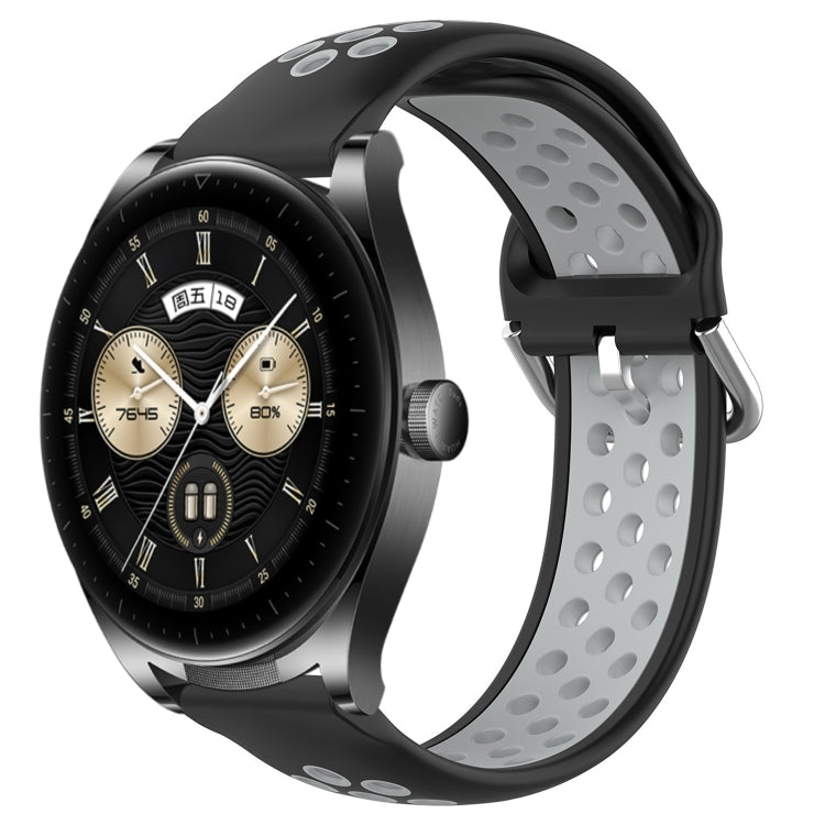 22mm Perforated Breathable Sports Silicone Watch Band, For Huawei Watch GT3 SE, For Huawei Watch GT3 Pro 46mm, For Huawei Watch Buds