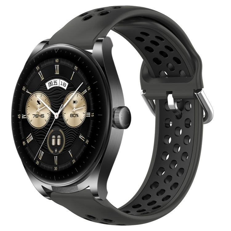 22mm Perforated Breathable Sports Silicone Watch Band, For Huawei Watch GT3 SE, For Huawei Watch GT3 Pro 46mm, For Huawei Watch Buds