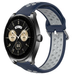 22mm Perforated Breathable Sports Silicone Watch Band, For Huawei Watch GT3 SE, For Huawei Watch GT3 Pro 46mm, For Huawei Watch Buds