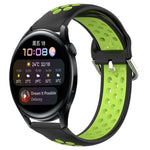22mm Perforated Breathable Sports Silicone Watch Band, For Huawei Watch GT3 46mm, For Huawei Watch GT Runner, For Huawei Watch 3
